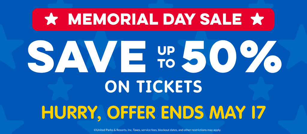 Memorial Day Sale: Save up to 50% on tickets