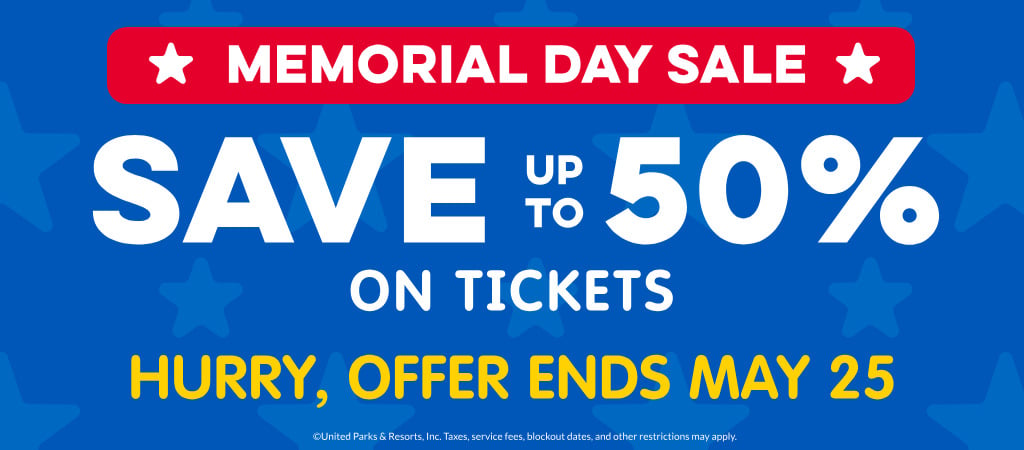 Memorial Day Sale: Save up to 50% on tickets