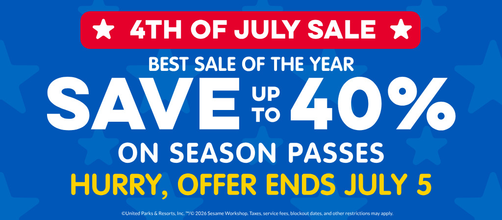 Sesame Place San Diego 4th of July Sale
