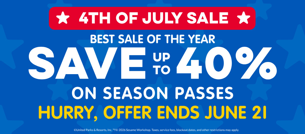 Sesame Place San Diego 4th of July Sale