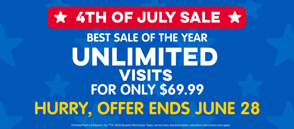 Sesame Place San Diego 4th of July Sale