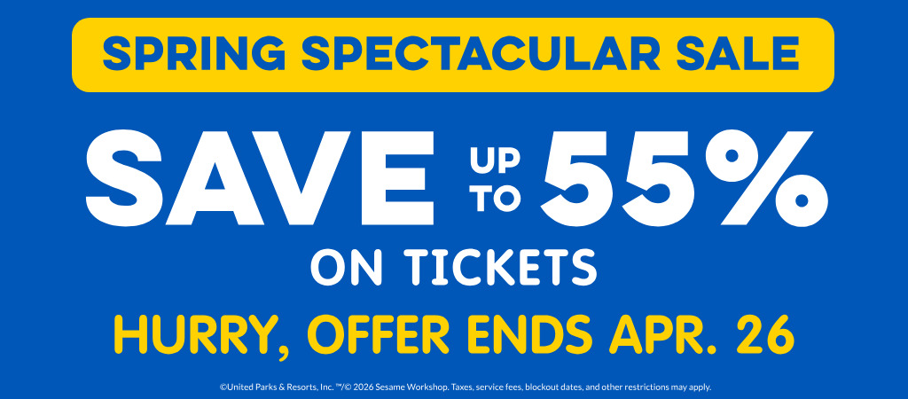 Save up to 55% on Tickets