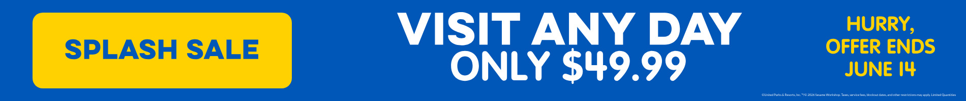 Sesame San Diego Splash Sale Save on Tickets