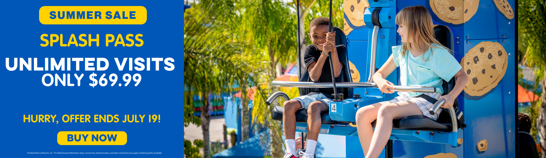 Sesame Place San Diego Summer Sale