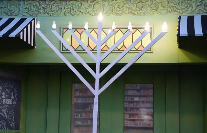 Menorah for SPC Hanukkah.