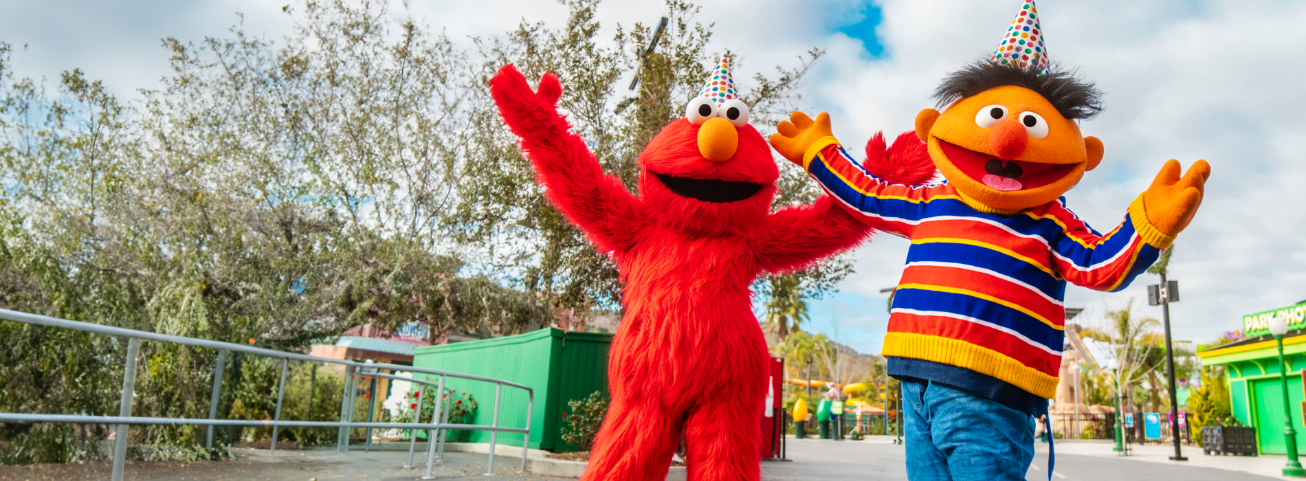 Ernie and Elmo for sesame places birthday.