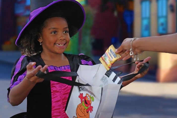 Trick or Treating at Sesame Place