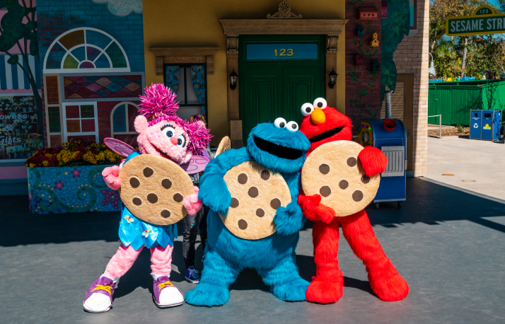 Abby Cookie and Elmo.