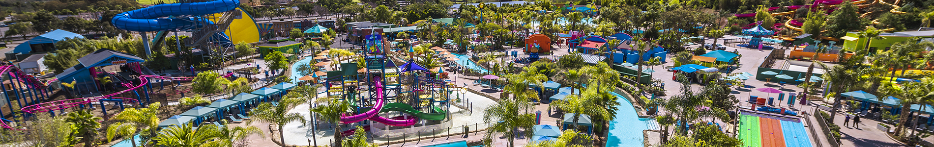 Aerial shot of Sesame Place San Diego