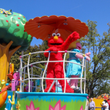 Elmo on a parade float