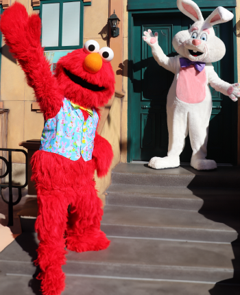 Elmo and bunny for eggstravaganza.