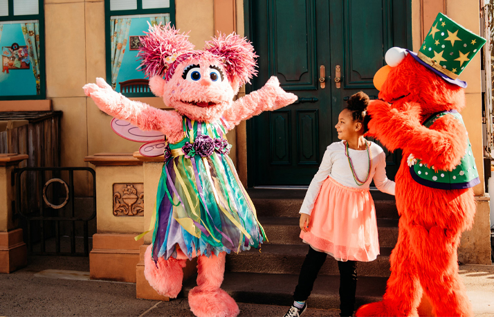 Abby and Elmo Mardi Gras