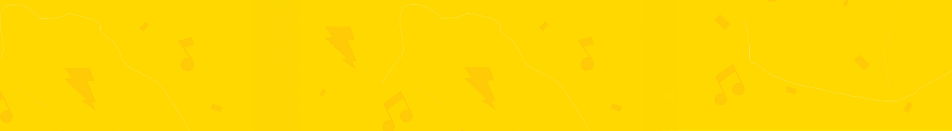 Elmos rockin birthday banner in yellow.