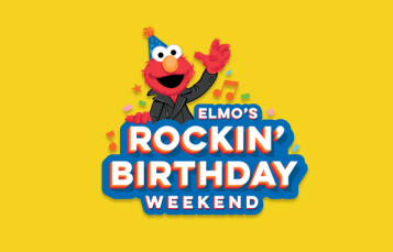 Elmo Rockin Birthday logo.