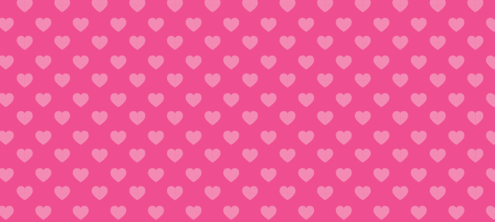Valentine Banner pink with hearts.