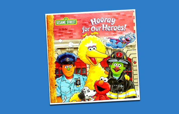 Storytime with Grover and heroes.