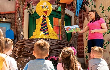 Storytime with Big Bird at Sesame Place San Diego