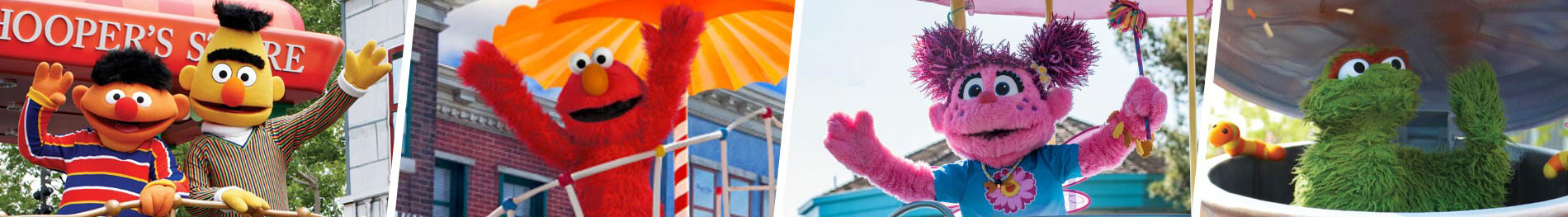 Sesame Street friends at the Party Parade