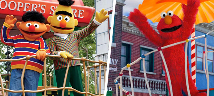 Sesame Street friends at the Party Parade