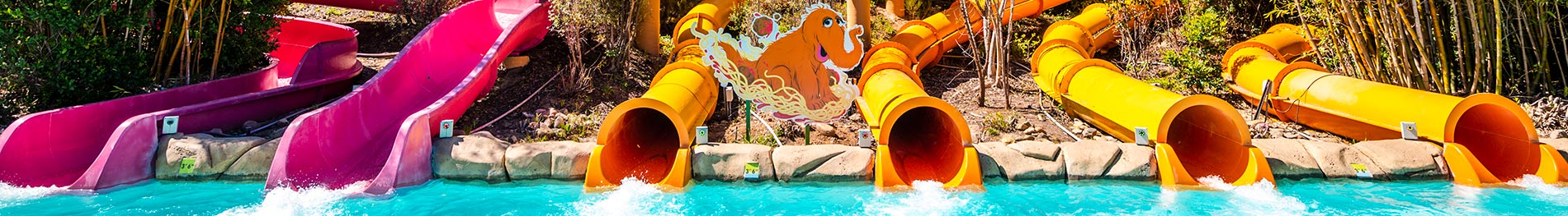 Snuffys Spaghetti Slides at Sesame Place San Diego